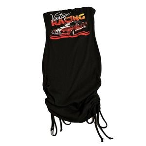 Graphic Strapless Dress